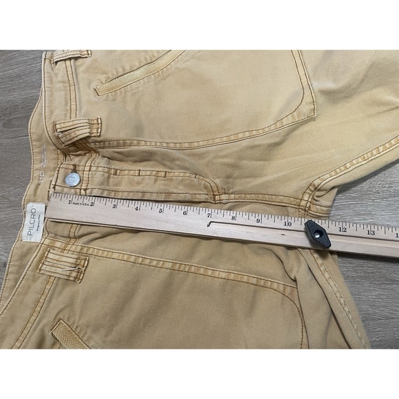 PILCRO Anthropologie Women's Sz 31P Brown Straight Leg Utility Pants Crop Chino - Picture 8 of 8